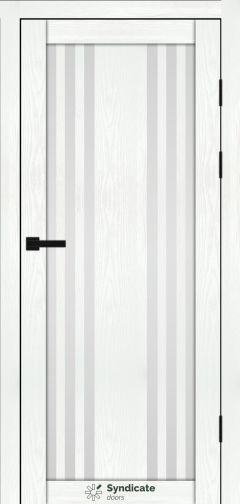 Міжкімнатні двері Syndicate Doors (40 мм)  PVC SD-126 Біла структура Сатин