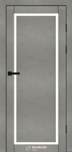 Міжкімнатні двері Syndicate Doors (40 мм)  PVC SD-113 Бетон світлий Сатин