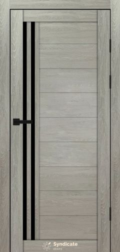 Міжкімнатні двері Syndicate Doors (40 мм)  PVC SD-135 Дуб ровера Чорне