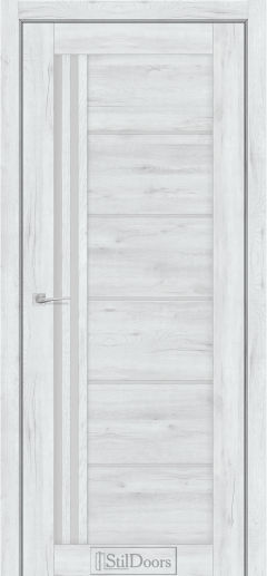 Міжкімнатні Двері StilDoors Vitano (40мм.) Дуб Альпійський Сатин білий
