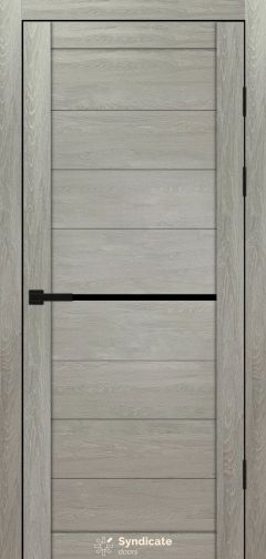 Міжкімнатні двері Syndicate Doors (40 мм)  PVC SD-129 Дуб ровера Чорне