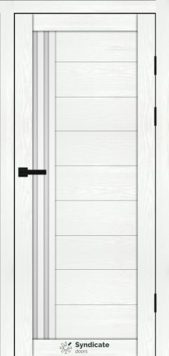 Міжкімнатні двері Syndicate Doors (40 мм)  PVC SD-135 Біла структура Сатин