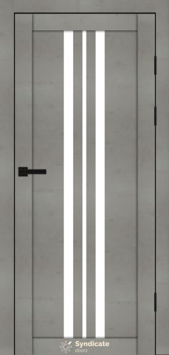 Міжкімнатні двері Syndicate Doors (40 мм)  PVC SD-107 Бетон світлий Сатин
