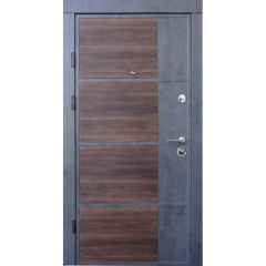 Вхідні двері Qdoors, колекція Преміум, Бостон-М бетон темний/бетон світлий
