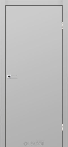 Межкомнатная дверь LEADOR Express Simpli-Loft  Renolit (38 мм) Світло-сірий Супермат глухе (звичайна кромка)