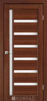 Міжкімнатні двері  Korfad VLD-01 горіх Сатін білий
