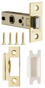 Зачіпка врізна (пластик) LH 121-45-25 GP Золото Box /прям/ ARMADILLO (для легких дверей)