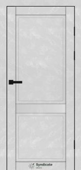 Міжкімнатні двері Syndicate Doors (40 мм)  PVC SD-132 Бетон білий Глухе