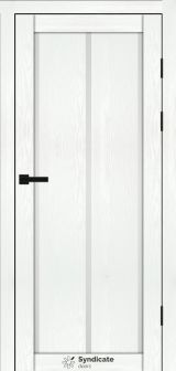 Міжкімнатні двері Syndicate Doors (40 мм)  PVC SD-127 Біла структура Сатин