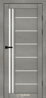 Міжкімнатні двері Syndicate Doors (40 мм)  PVC SD-114 Бетон світлий Сатин
