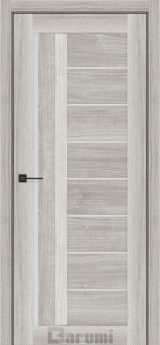 Міжкімнатні двері Darumi Floriana-01 (40 мм) Горіх вайт рівер Сатин білий