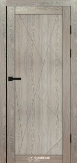 Міжкімнатні двері Syndicate Doors (40 мм)  PVC SD-171 Дуб натуральний Глухе