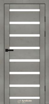 Міжкімнатні двері Syndicate Doors (40 мм)  PVC SD-103 Бетон світлий Сатин