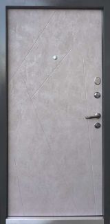 Вхідні двері Qdoors, колекція Ультра, Флеш , мрамор темний/бетон бежевий - Изображение 1