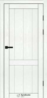 Міжкімнатні двері Syndicate Doors (40 мм)  PVC SD-116 Біла структура Глухе