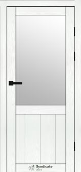 Міжкімнатні двері Syndicate Doors (40 мм)  PVC SD-138 Біла структура Сатин