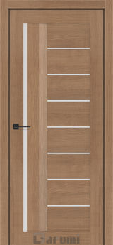 Міжкімнатні двері Darumi Floriana-01 (40 мм) Горіх кендал Сатин білий