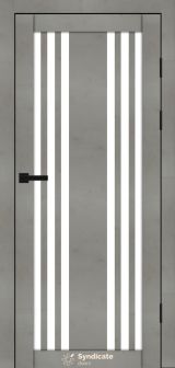 Міжкімнатні двері Syndicate Doors (40 мм)  PVC SD-126 Бетон світлий Сатин