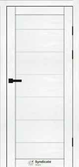 Міжкімнатні двері Syndicate Doors (40 мм)  PVC SD-108 Біла структура Сатин