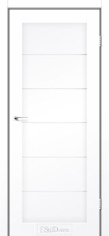 Міжкімнатні Двері StilDoors Victoria (40мм.) Білий Кристал (ПВХ) Німеччина Сатин білий
