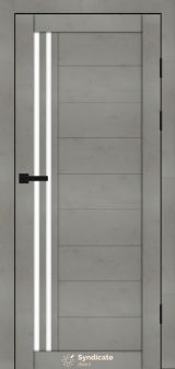 Міжкімнатні двері Syndicate Doors (40 мм)  PVC SD-135 Бетон світлий Сатин