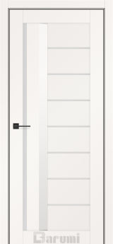 Міжкімнатні двері Darumi Floriana-01 (40 мм) Білий матовий Сатин білий