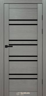 Міжкімнатні двері Syndicate Doors (40 мм)  PVC SD-118 Венге модерна Чорне
