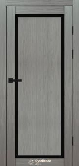 Міжкімнатні двері Syndicate Doors (40 мм)  PVC SD-113 Венге модерна Чорне