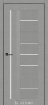 Міжкімнатні двері Darumi Floriana-01 (40 мм) Металевий грей Сатин білий