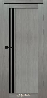 Міжкімнатні двері Syndicate Doors (40 мм)  PVC SD-136 Венге модерна Чорне