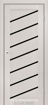 Міжкімнатні двері Darumi Rosalia (40 мм) Дуб Ольс Чорне скло