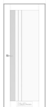 Міжкімнатні Двері StilDoors Bellano (40мм.) Білий Мат (Поліпропілен) Сатин білий