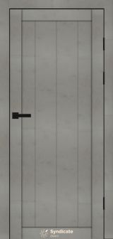 Міжкімнатні двері Syndicate Doors (40 мм)  PVC SD-115 Бетон світлий Глухе