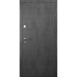 Вхідні двері Qdoors, колекція Еталон , Соната, антрацит / біле дерево