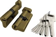 Циліндровий механізм з вертушкой R602/70 mm (30+10+30) AB бронза 5 кл. FUARO (з індивідуальним ключем)