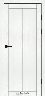 Міжкімнатні двері Syndicate Doors (40 мм)  PVC SD-115 Біла структура Глухе