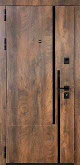 Вхідні двері П-3К-573/00 Q Спил коньячний/спил медовий