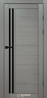 Міжкімнатні двері Syndicate Doors (40 мм)  PVC SD-135 Венге модерна Чорне