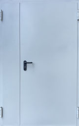 Вхідні двері Qdoors, Технічні ЕІ 60, Шагрень RAL 7035, 1200 мм.