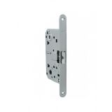 LH 19-50 SN BOX Зачіпка міжкімнатна з планкой (матовий нікель) ARMADILLO (для легких дверей)