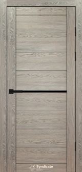 Міжкімнатні двері Syndicate Doors (40 мм)  PVC SD-129 Дуб натуральний Чорне