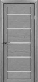 Міжкімнатні двері LuxDoors (40мм), LuxDoors Flora, ясен димчастий, матове скло
