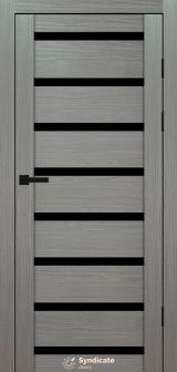 Міжкімнатні двері Syndicate Doors (40 мм)  PVC SD-103 Венге модерна Чорне