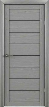 Міжкімнатні двері LuxDoors (40мм), LuxDoors Bella, ясен димчастий, Чорне