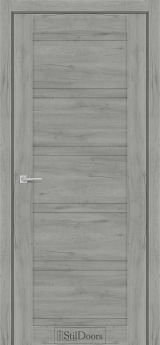Міжкімнатні Двері StilDoors Romanda (40мм.) Дуб Платина Глухе