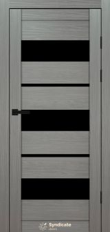 Міжкімнатні двері Syndicate Doors (40 мм)  PVC SD-105 Венге модерна Чорне