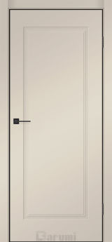 Міжкімнатні двері Darumi SINTRA Classic-01 (40 мм) Сріблястий тауп глухе з чорним торцем