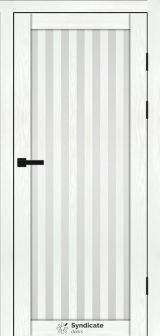Міжкімнатні двері Syndicate Doors (40 мм)  PVC SD-125 Біла структура Сатин