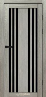Міжкімнатні двері Syndicate Doors (40 мм)  PVC SD-126 Дуб ровера Чорне