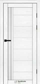 Міжкімнатні двері Syndicate Doors (40 мм)  PVC SD-114 Біла структура Сатин